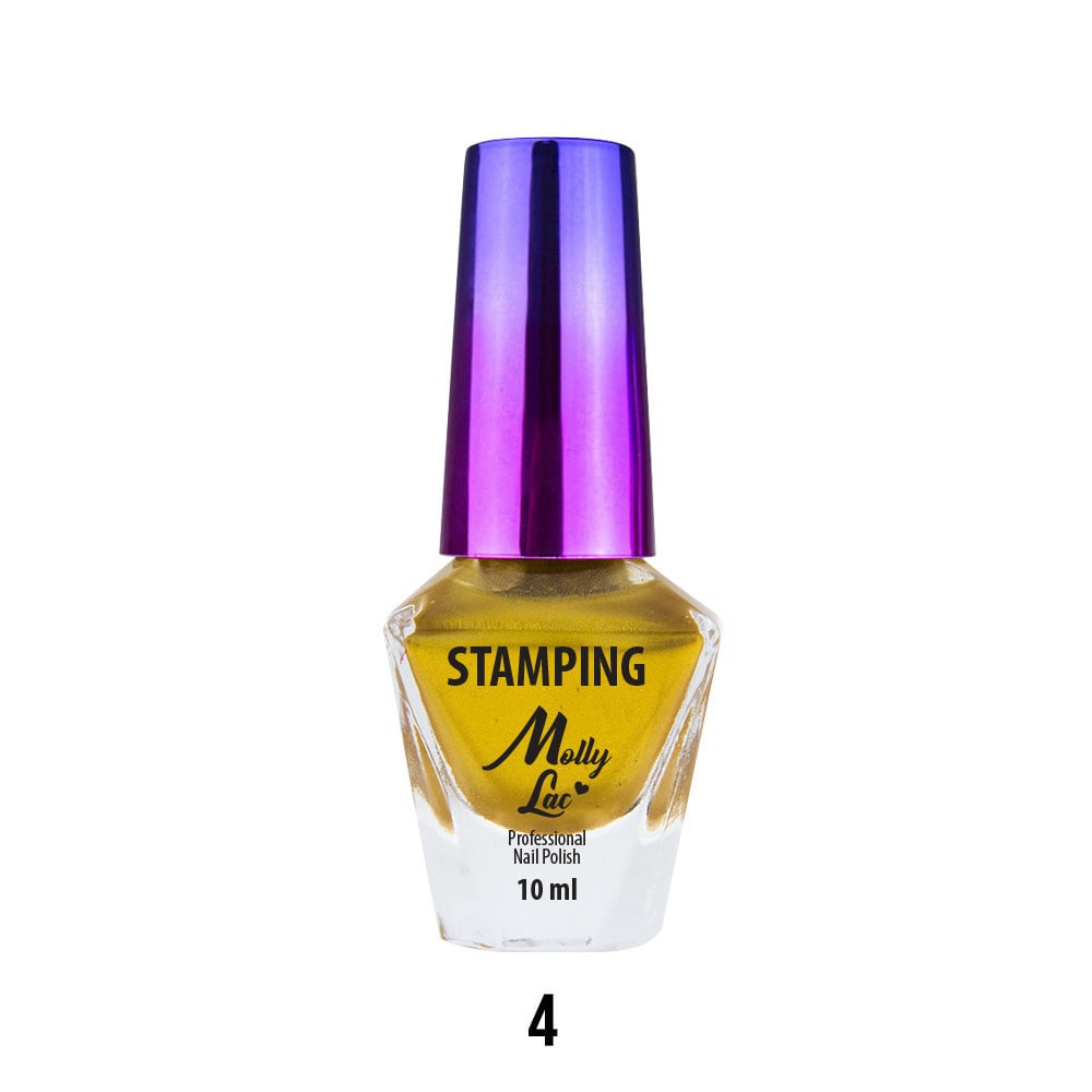 Molly Goudstempel En Stempellak 10Ml Nr. 4