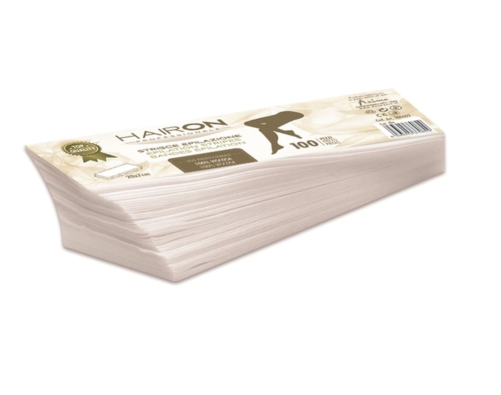 HairOn Harsstrips Viscose 100 Stuks - Extra Zachte Stripwax Strips
