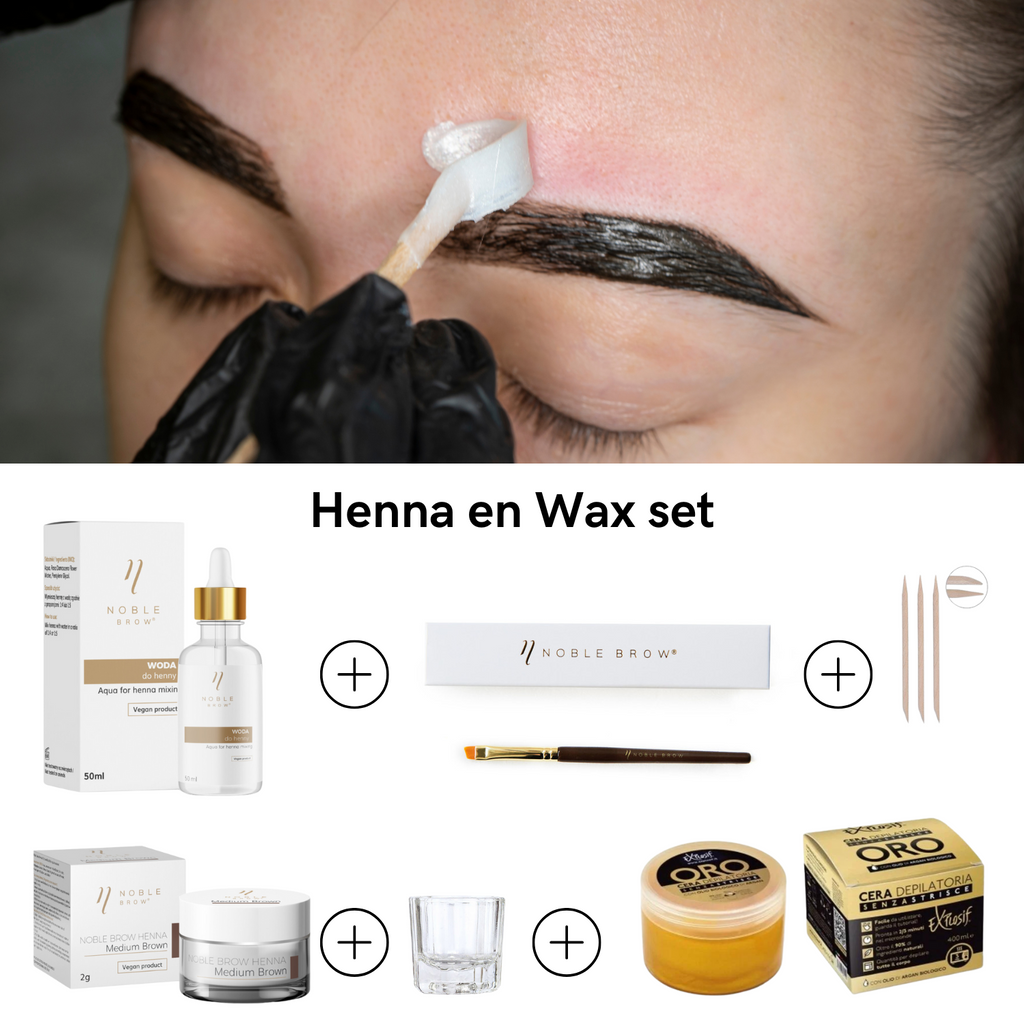 Brow Wax & Henna Set