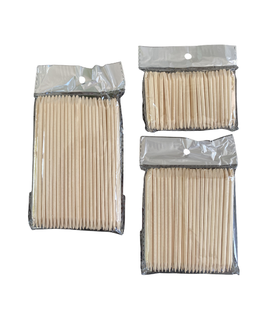 Houten Stokjes 100 stuks – Manicure, Brows & Wax