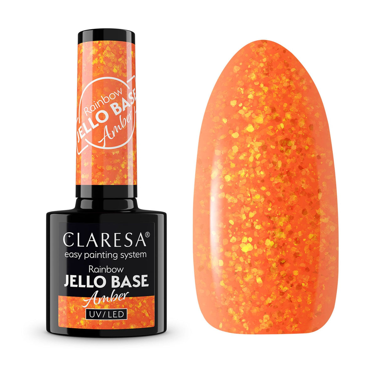 Claresa Gel Polish Rainbow Jello Base Coat Amber