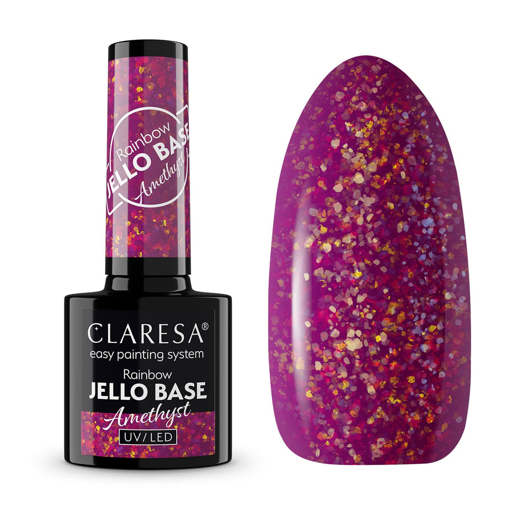 Claresa Gel Polish Rainbow Jello Base Coat Amethyst
