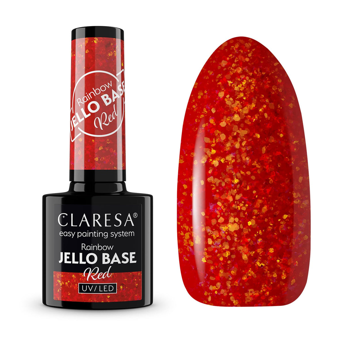 Claresa Gel Polish Rainbow Jello Base Coat Red