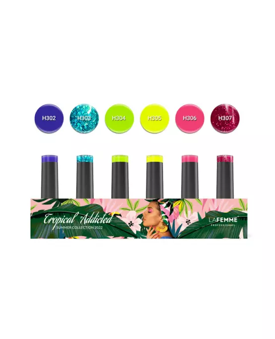 La Femme Gel Polish Collection Tropical Addicted5+1 Gratis