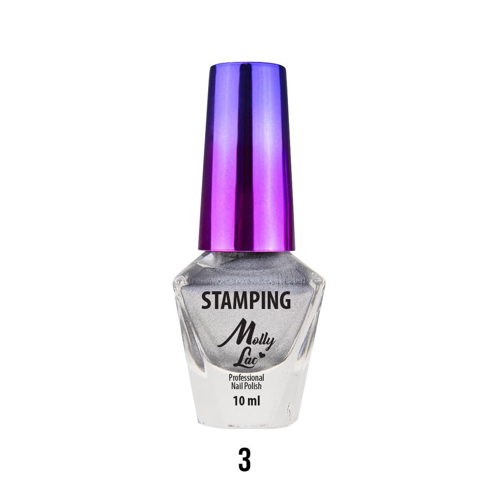 Molly Zilverstempel En Stempellak 10Ml Nr. 3