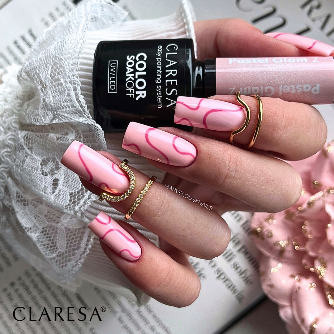 Claresa Pastel Glam 2 Gellak | Melkroze Lipgloss Nagels