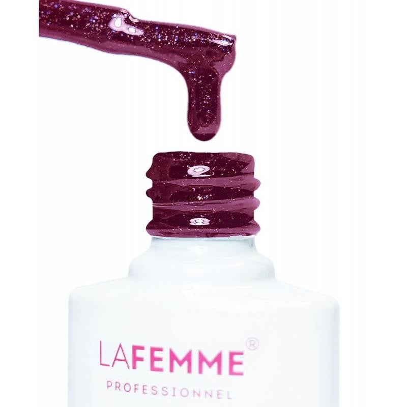 La Femme UV&LED hybride nagellak 8 g - H113 Burgundy Glow