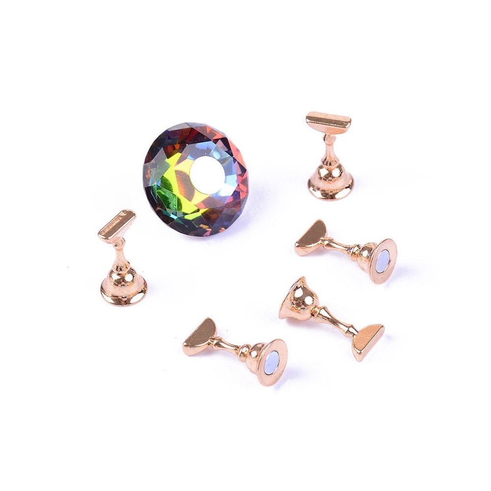 Magnetische Nail Art Standaard Met Iriserende Diamant Nr. 3