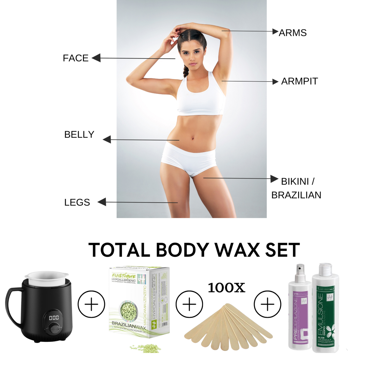 Elastique Total Body Wax Set Macadamia