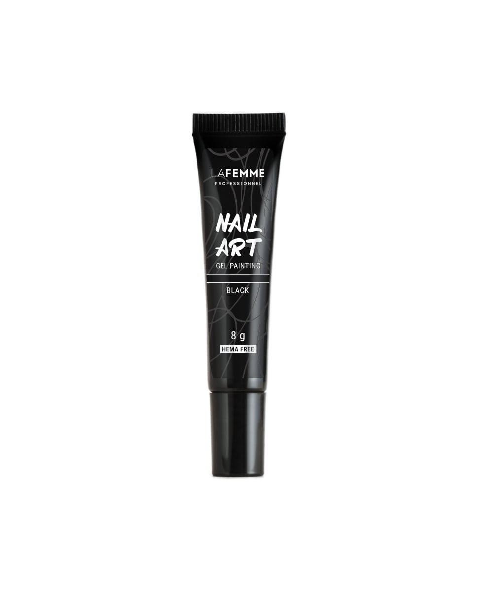 La Femme Nail Art Gel Painting Zwart 01 - 8 G
