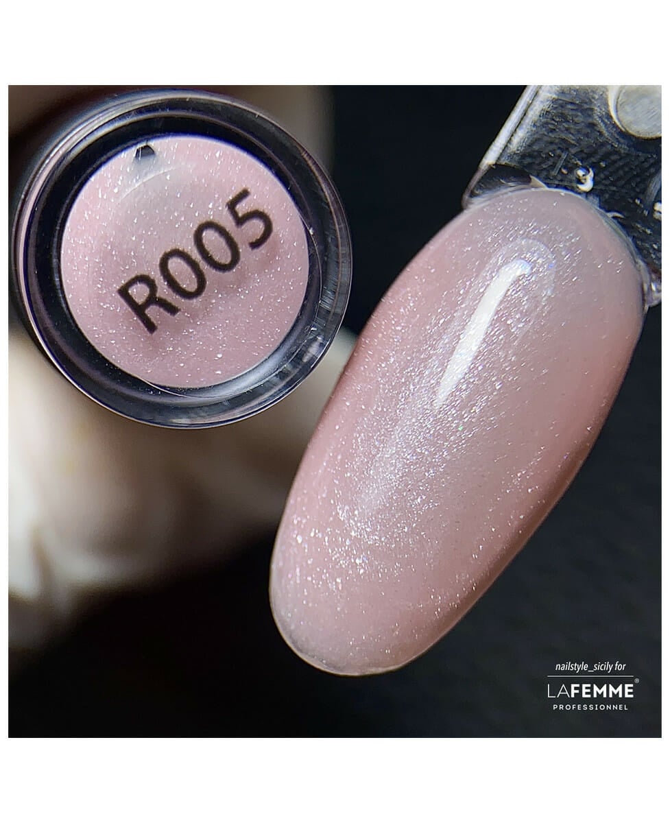 La Femme Rubber Base R005- R005_Glitterroze
