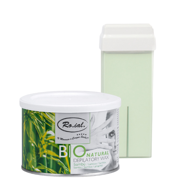 Ro.ial Stripwax Bio Bamboe – Blik 400 ml & Patroon 100 ml