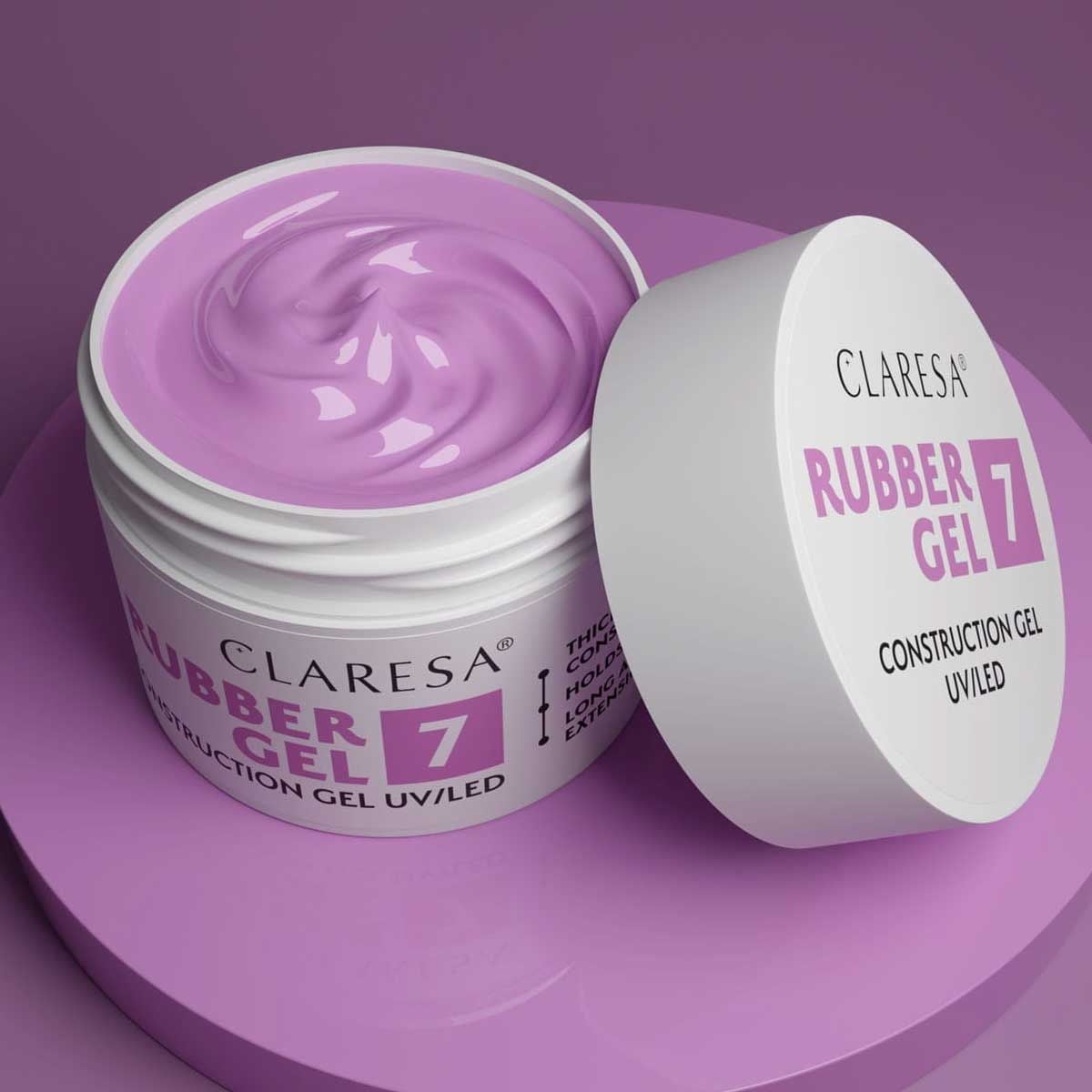 Claresa Rubber Gel 7 Soft Lilac 12Gr.