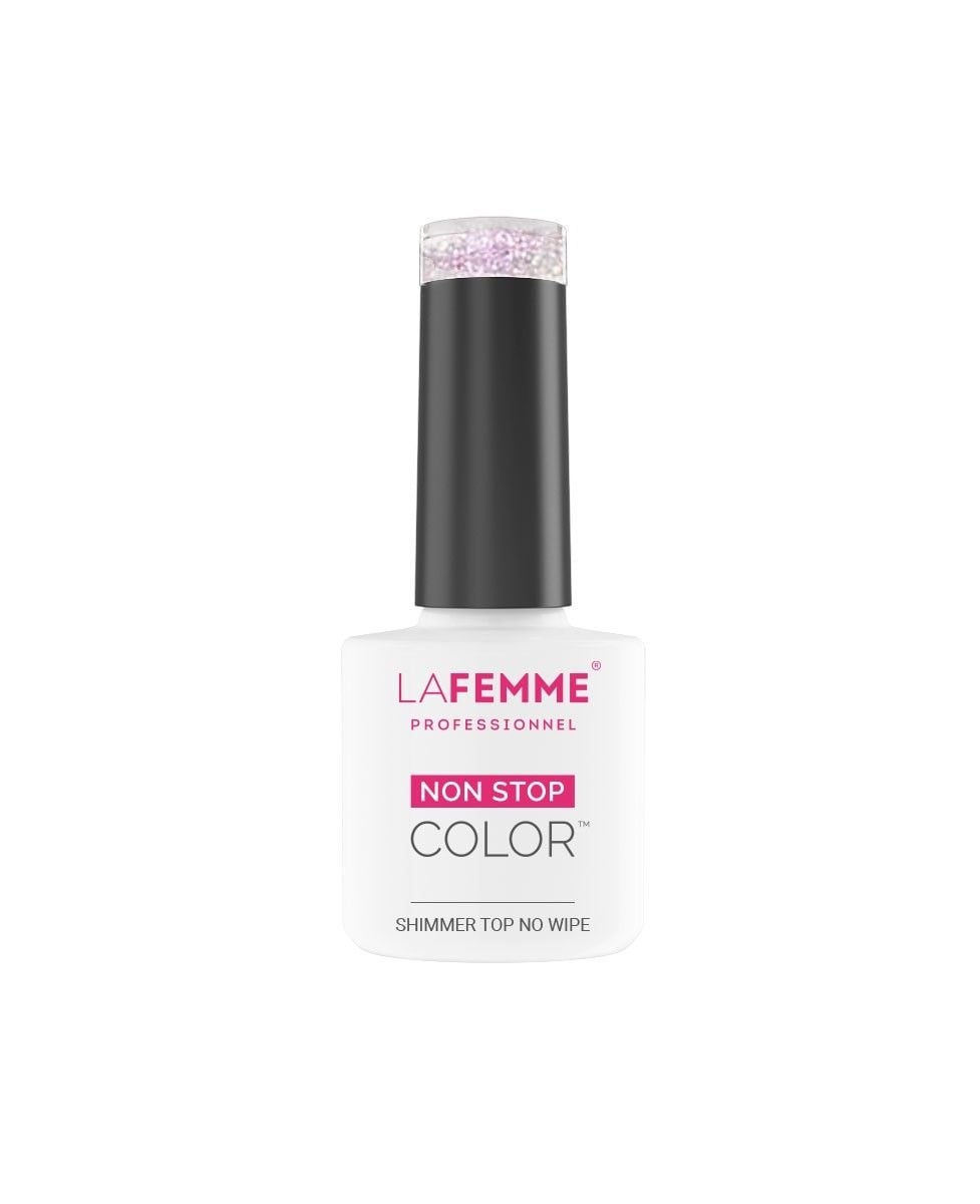 La Femme Shimmer Top Coat No Wipe Pink / S002