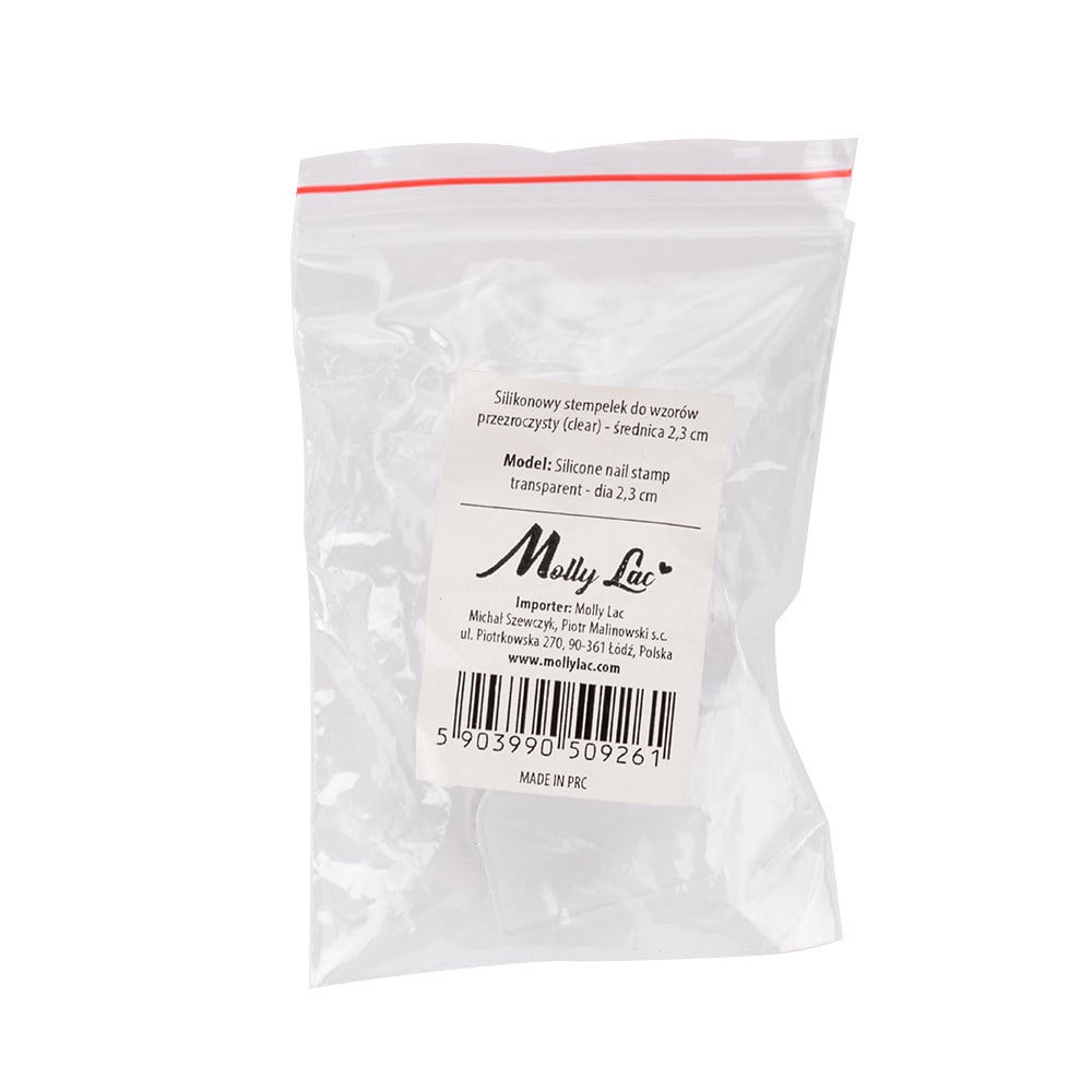 Molly Siliconen Stempel Diameter 2,3 Cm, Transparant Helder
