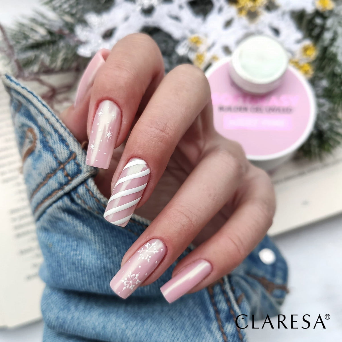 Claresa Soft & Easy Buildergel Uv/Led, Milky Pink Nailstyling