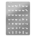 Stempelplaat Marmerplateau Met Motieven Ck-08, Nailart