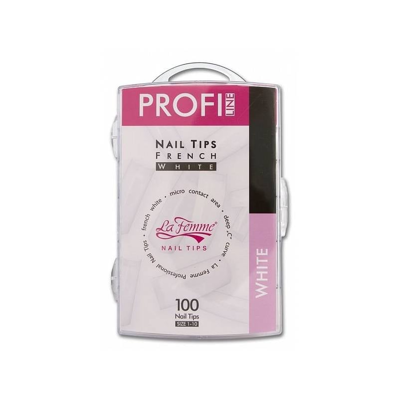 La Femme Nageltips French White & Ultra White
