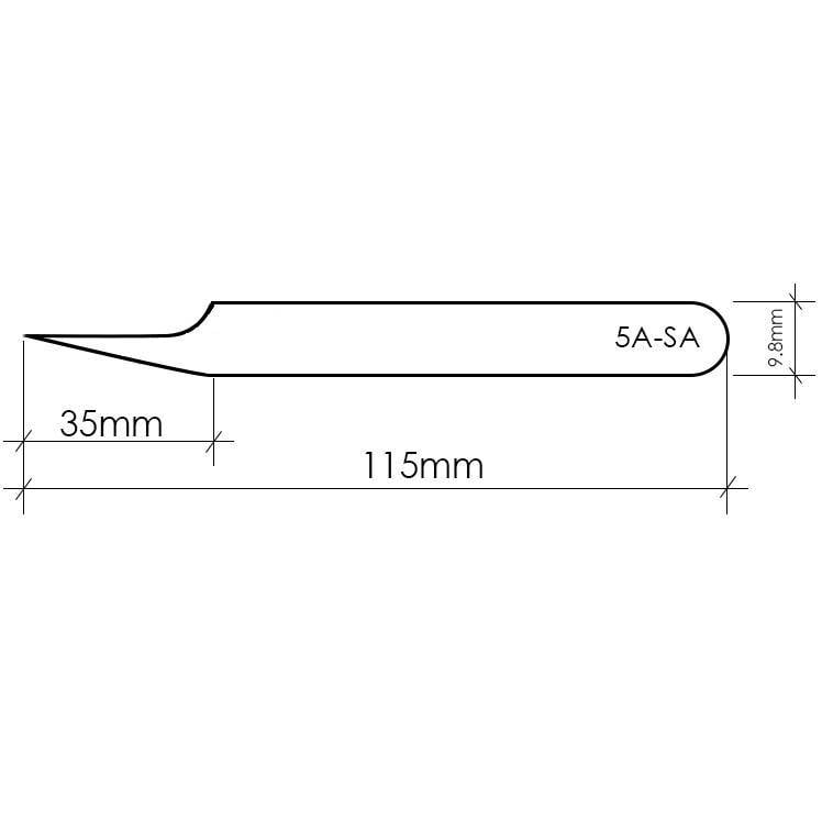 Wimper Pincet Vetus 5A-Sa