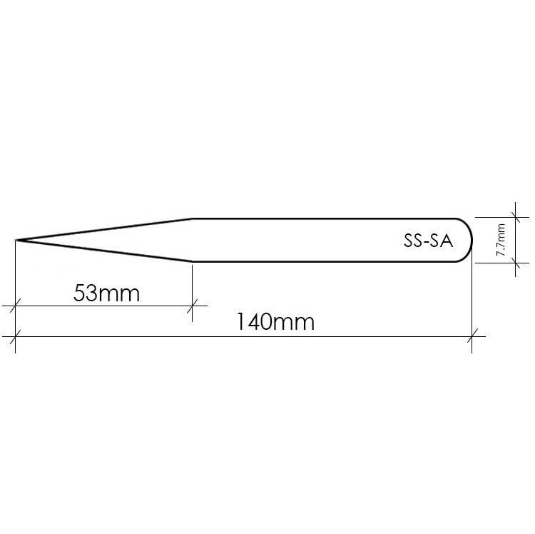 Wimper Pincet Vetus Ss-Sa