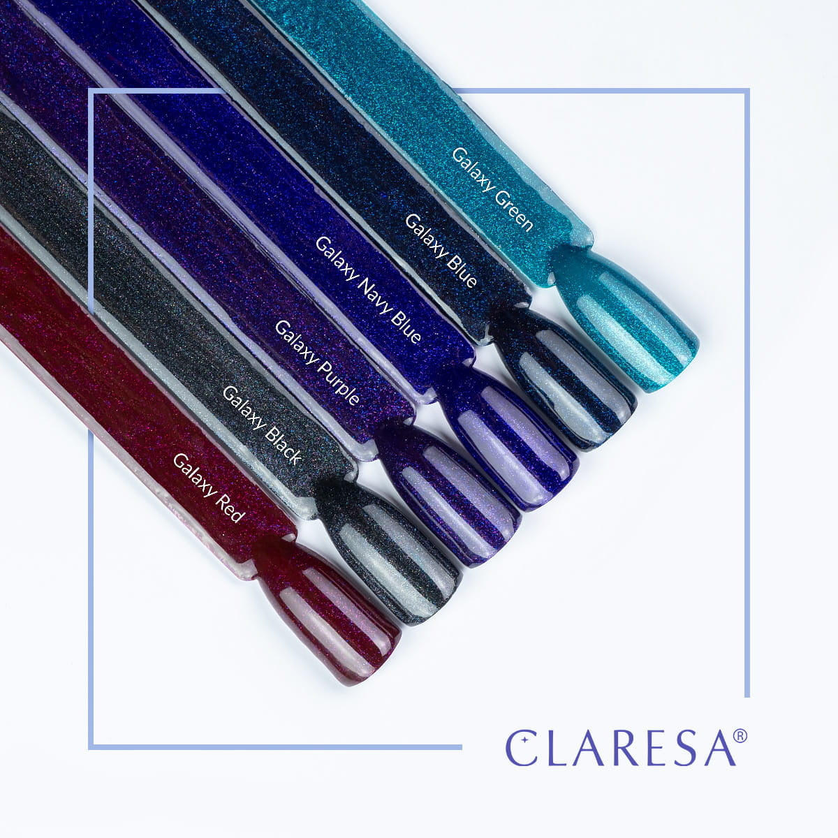 CLARESA Galaxy Navy Blue Gel Polish – Donkerblauwe Glitter Gellak
